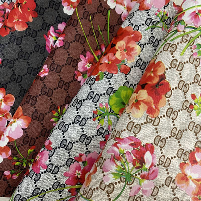 Εκτυπωμένα γράμματα GD λουλούδια PVC ψεύτικες δερμάτινες τσάντες