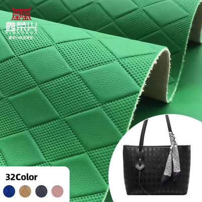 Δερματίνη PVC με μοτίβο κόκκων διαμαντιού, 34 διαθέσιμα χρώματα με MOQ 1000 γιάρδες και παραγωγική ικανότητα 100000 μέτρα