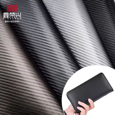 1.0mm Πάχος Carbon Fiber PU Συνθετικό Δέρμα για Τσάντες, Πορτοφόλια, Ζώνες, Καταστήματα Αυτοκινήτων, Faux Δερμάτινο Υλικό
