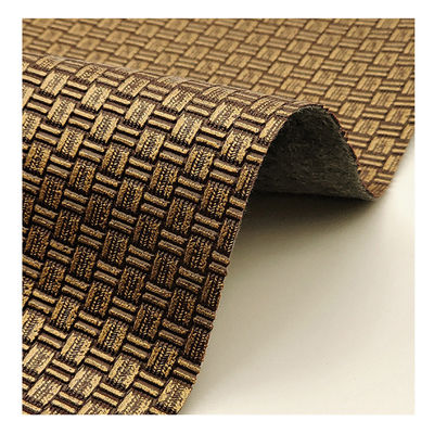 Τσάντα συσκευασίας Προγράμματα ψεύτικου δέρματος PVC πλεκτό Αρχαίο χαλκό ύφασμα