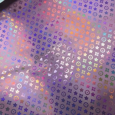 Πορτοφόλι Λαζερική χαραγή PU δέρμα Πανέγχρωμο Πεντάγωνο λουλούδι Τεχνητό δέρμα PU