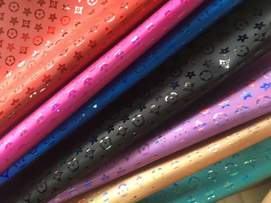 Πορτοφόλι Λαζερική χαραγή PU δέρμα Πανέγχρωμο Πεντάγωνο λουλούδι Τεχνητό δέρμα PU