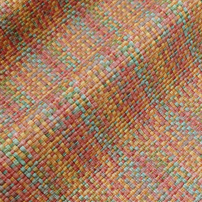 0.8mm PVC δέρμα για τσάντες Εκτυπωμένο ουράνιο τόξο υφασμένο πλαστό δέρμα ύφασμα