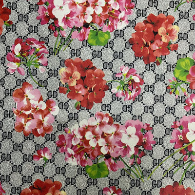 Εκτυπωμένα γράμματα GD λουλούδια PVC ψεύτικες δερμάτινες τσάντες