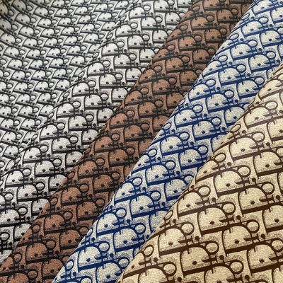 Εκτυπωμένα γράμματα PVC ψεύτικες δερμάτινες τσάντες πορτοφόλι πορτοφόλι κάσα τηλεφώνου συσκευασία κουτί δερμάτινο ύφασμα