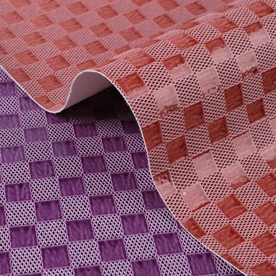 Υφάσματα από συνθετικό δέρμα PVC Τσάντες σκακιέρας Custom Fux Leather