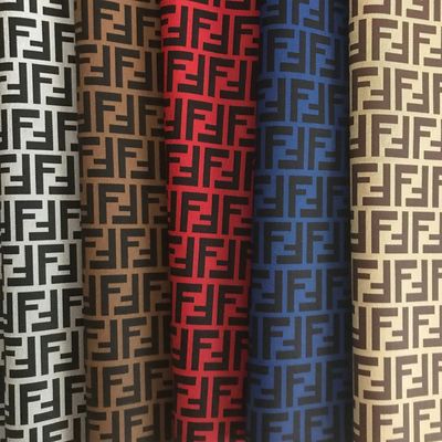 Τυπωμένο διπλό γράμμα F PVC ψεύτικες δερμάτινες τσάντες πορτοφόλι πορτοφόλι κάσα τηλεφώνου πακέτο δώρο κουτί δερμάτινο ύφασμα