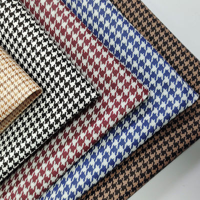 Κλασικό Houndstooth Φαλακές δερμάτινες σακούλες από ύφασμα PVC Τυπωμένο δέρμα