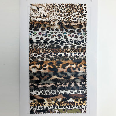 Πολυδιάστατο μαλακό PU συνθετικό δέρμα Leopard Print Ελαστικό κάτω μέρος