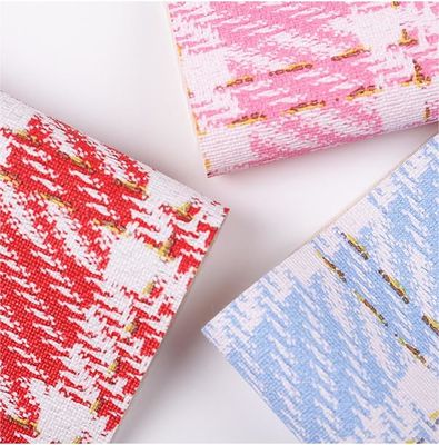 0.7mm Συνθετικό δέρμα PVC για τσάντες Τυπωμένο χρυσό νήμα πλέγμα