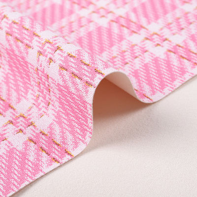 0.7mm Συνθετικό δέρμα PVC για τσάντες Τυπωμένο χρυσό νήμα πλέγμα