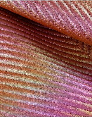 Χρωματιστή κλίση διαμάντι PVC ψεύτικη τεχνητή δερμάτινη τσάντα δερμάτινο υλικό ύφασμα