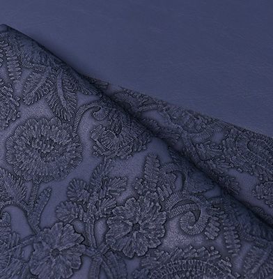 3D Retro Floral Embossed PVC δέρμα για τσάντα συσκευασία κουτί διακοσμητικό ύφασμα Placemat ψεύτικο δέρμα