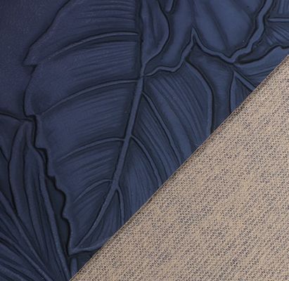 3D Retro Floral Embossed PVC δέρμα βούρτσισε κάτω για τσάντα συσκευασία κουτί διακοσμητικό ύφασμα Placemat ψεύτικο δέρμα