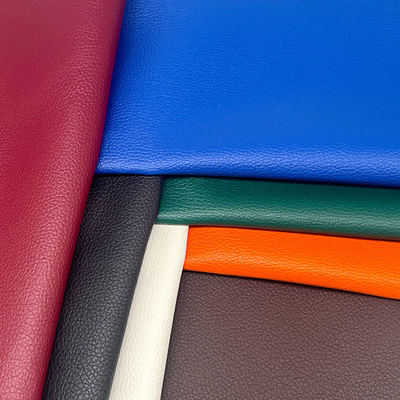 Εμπορικό χονδρικό PVC 0,6mm Litchi υφή ψεύτικο δέρμα ανάγλυφο τεχνητό συνθετικό δέρμα για κάθισμα αυτοκινήτου τσάντα πόδι διακόσμηση