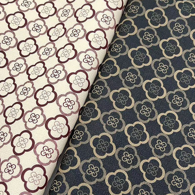 PVC Τυπωμένο Στυλ Τεχνητό Δέρμα με Τετράφυλλο Τριφύλλι για Τσάντες, Συσκευασία, Τετράδια, Θήκες Κινητών, Δερματίνη