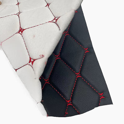 Προσαρμοσμένο PVC κέντημα καπιτονέ συνθετικό δέρμα 6.0mm αφρός πολυουρεθάνης για κάλυμμα καθίσματος αυτοκινήτου καναπέ ψεύτικο δέρμα ύφασμα