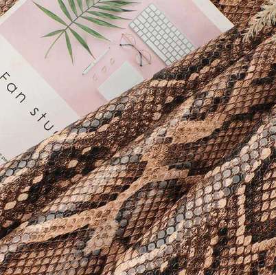PU Snakeskin Grain Pattern Heat Transfer Film Εκτύπωση Συνθετικό Δέρμα Τσάντα Παπούτσια Πορτοφόλι Διακόσμηση Ζώνη Faux Δέρμα Ύφασμα