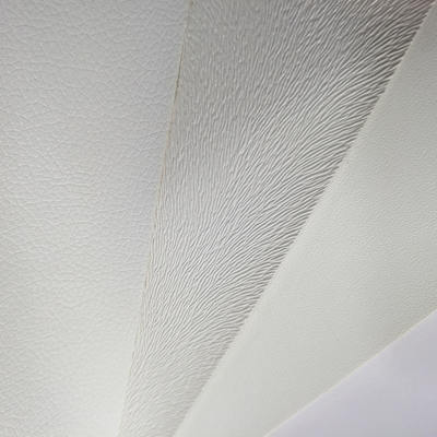 Λευκό ανάγλυφο συνθετικό δέρμα PVC με ψηφιακή εκτύπωση για τσάντα, σημειωματάριο, θήκη τηλεφώνου, επιτραπέζιο χαλί, τεχνητό δέρμα