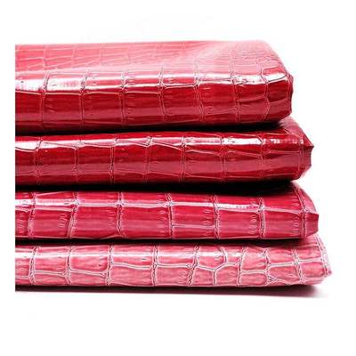 Ανάγλυφο PVC Κροκό Υφή Δερματίνη Φωτεινά Χρωματισμένο Συνθετικό Δέρμα για Παπούτσια, Τσάντες, Έπιπλα, Υλικά Χειροτεχνίας