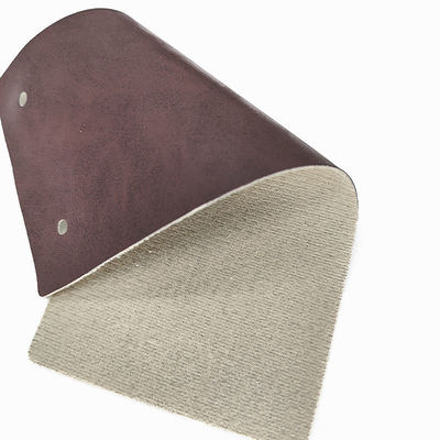 PVC Crazy Horse Oil Wax Ψεύτικο δέρμα για έπιπλα 54 ίντσες πλάτος