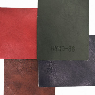 PVC Crazy Horse Oil Wax Ψεύτικο δέρμα για έπιπλα 54 ίντσες πλάτος