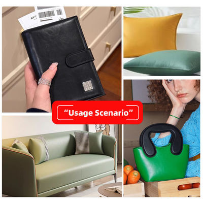 Ανθεκτικό στην τριβή συνθετικό δέρμα PVC για ταπετσαρίες επίπλων