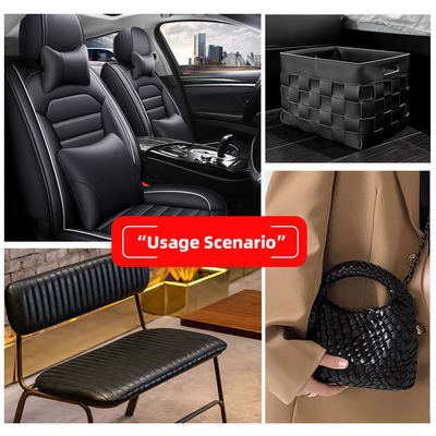 PVC υφαντό ανάγλυφο δερματίνη για ταπετσαρία επίπλων