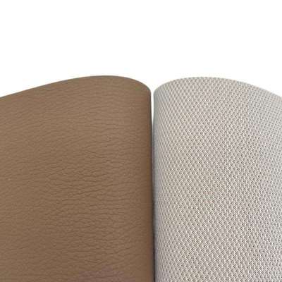 1.0mm PVC ανθεκτικό στην φθορά Εμφασμένο 137 Litchi Grain Τεχνητό συνθετικό δέρμα για κάθισμα αυτοκινήτου Ματ Καναπέ καρέκλα ζώνη Φαλακές δερμάτινο ύφασμα