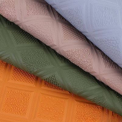 PVC Αντιφλεγμονώδης Ρομβός Εμφυτογραφημένο Στυλ Τεχνητό Συνθετικό Δέρμα για Αυτοκίνητο Πόδι Καροτσάκι Καροτσάκι Διακοσμητική Τσάντα Φαλακές Δερμάτινο ύφασμα