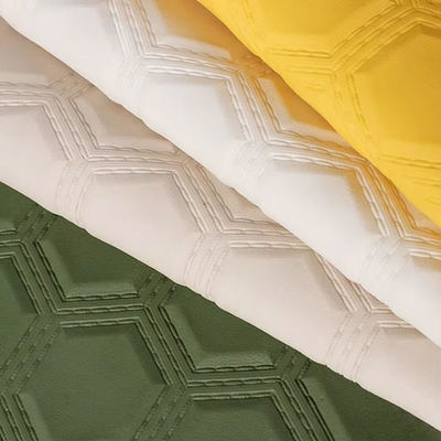 PVC Κέντημα Εξάγωνο Ανάγλυφο Τεχνητό Συνθετικό Δέρμα για Πατάκια Αυτοκινήτου, Καθίσματα Αυτοκινήτου, Καναπέ, Διακόσμηση Τσάντας, Faux Leather Fabric