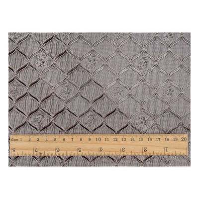 Χονδρικές πωλήσεις σε μπόλικο χώρο PVC φωτεινό γεωμετρικό μοτίβο Τεχνητό συνθετικό δέρμα συσκευασία πορτοφόλι κουτί σημειωματάριο πλαστό δερμάτινο ύφασμα