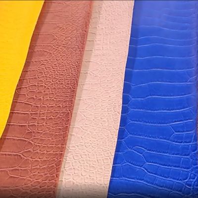 PVC Κροκόδειλος Grain Τεχνητό Συνθετικό Δέρμα Πορτοφόλι Κουτί Παπούτσια Σημειωματάριο Δερματίνη