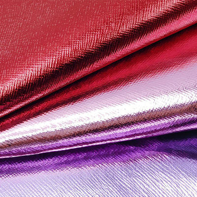 Ύφασμα από τεχνικό δέρμα PVC με μεταλλική μεμβράνη, με σχέδιο διασταυρούμενων γραμμών, για τσάντα, πορτοφόλι, θήκη, παπούτσια, σημειωματάριο