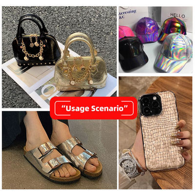 PVC κροκοδείλιος κόκκος συνθετικό δέρμα ύφασμα ανάγλυφο αδιάβροχο τέντωμα για πορτοφόλι παπούτσια σημειωματάριο καναπέ τσάντα έπιπλα Χρήση