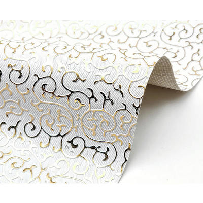 Χονδρικό PVC Χρυσό Φιλμικό Εμφυτογραφημένο Στυλ Τεχνητό Συνθετικό Δέρμα για Τσάντα Συσκευαστικά Κουτιά Παπούτσια Σημειώδες ύφασμα