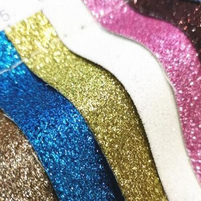 Χονδρικής πώλησης PU Glitter Powder Grain Συνθετικό Δερμάτινο Πορτοφόλι Θήκη Παπούτσια Σημειωματάριο Δερμάτινο Ύφασμα