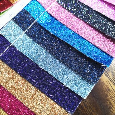 Χονδρικής πώλησης PU Glitter Powder Grain Συνθετικό Δερμάτινο Πορτοφόλι Θήκη Παπούτσια Σημειωματάριο Δερμάτινο Ύφασμα