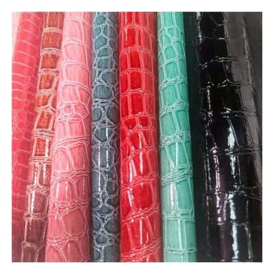 Υψηλής γυαλάδας πέτρινο μοτίβο PVC συνθετικό δέρμα ζωικό μοτίβο παπούτσια τσάντες και τσάντες δερματίνη