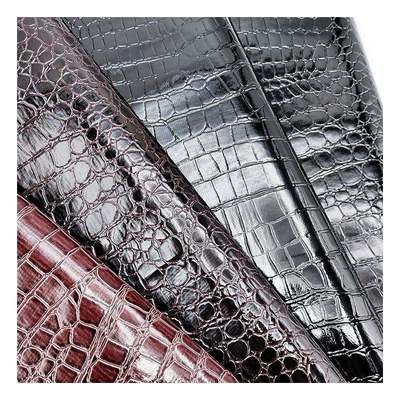 Υψηλής γυαλάδας πέτρινο μοτίβο PVC συνθετικό δέρμα ζωικό μοτίβο παπούτσια τσάντες και τσάντες δερματίνη