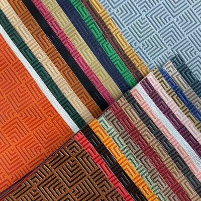 Προσαρμόστε PU Βινύλιο Μόδας Αλλαγή χρώματος Εμφυτοποιημένο συνθετικό δέρμα για τσάντα παπουτσιών Τραπέζι Mat Ψεύτικο δερμάτινο ύφασμα