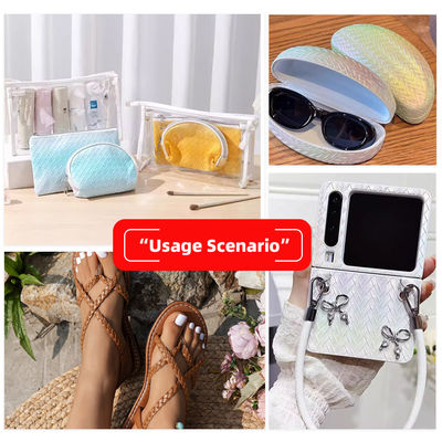 1.1mm Πάχος 54/55" Πλάτος 20 Χρώματα PVC Δερματίνη Ύφασμα από Δερματίνη για Τσάντες και Διακόσμηση Σπιτιού