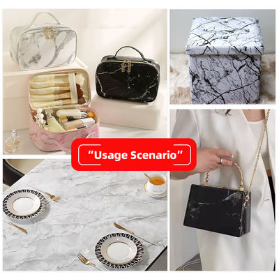 Δέρμα από PVC με διπλό βούρτσισμα σε 20 χρώματα για σακούλες και πορτοφόλια