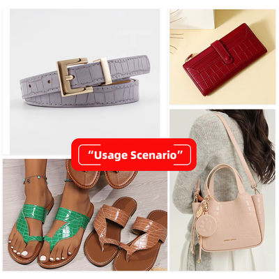 Δερμάτινο PVC Φανταστικό δερμάτινο ύφασμα με ζωικό μοτίβο 137cm πλάτος και διπλή βούρτσωση πίσω