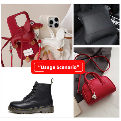 58 Χρώματα Δέρμα PVC με διπλή βούρτσα και ανάγλυφο για τσάντες και έπιπλα