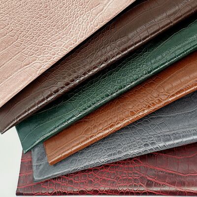 PVC Κροκόδειλος Grain Τεχνητό Συνθετικό Δέρμα Πορτοφόλι Κουτί Παπούτσια Σημειωματάριο Δερματίνη