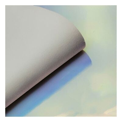 Rainbow Pu Ολογραφικό Μεταλλικό Χρωματιστό Αντιαποκάλυμμα Δέρμα Συνθετικό Τεχνητό Φαλακτικό Παπούτσια Κουτί Χερσαία Τσάντα Λογαριαστικό Δερμάτινο ύφασμα