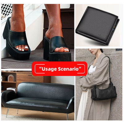 PVC δέρμα αγελάδας με κόκκους συνθετικό τεχνητό δέρμα επένδυσης για τσάντα καναπέ αποσκευών σουπλά ψεύτικο δερμάτινο ύφασμα