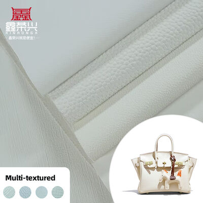White PVC Embossed Fabric for Furniture Decorative Digital Printing Synthetic Artificial Leather for Bag Phone Shell Table Mat