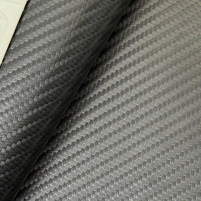 1.0mm Thick Carbon Fiber PVC Waterproof Embossed Faux Leather Upholstery Material for Furniture Car Bags Sofa